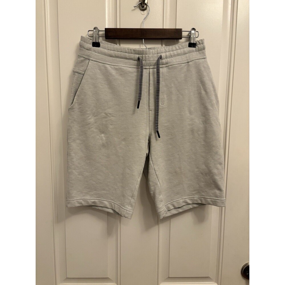 Lululemon City Sweat Short French Terry Jersey Heathered Ultra Light Grey Small